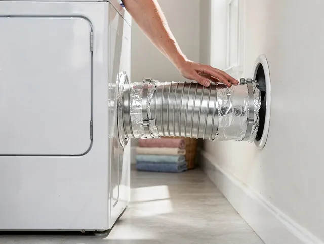 Professional dryer vent hose installation by Mint Hill Dryer Vent Cleaning in Mint Hill